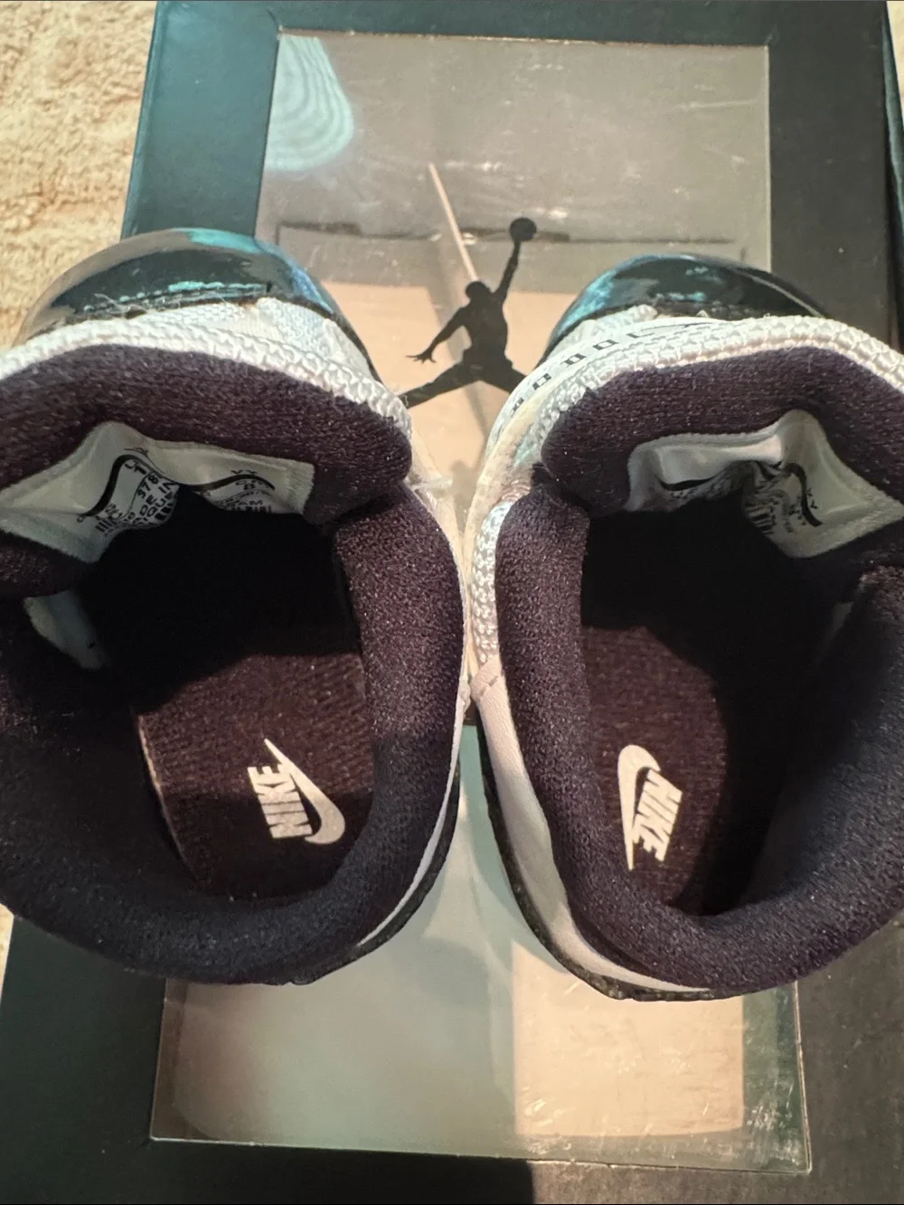 Retro Jordan Concord 11’s Crib Booties
